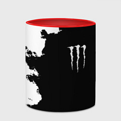 Кружка 3D Monster energy краски белые, цвет: 3D-белый + красный — фото 2