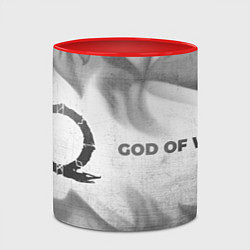 Кружка 3D God of War - white gradient по-горизонтали, цвет: 3D-белый + красный — фото 2