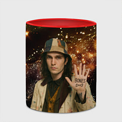 Кружка 3D Bones в панаме, цвет: 3D-белый + красный — фото 2