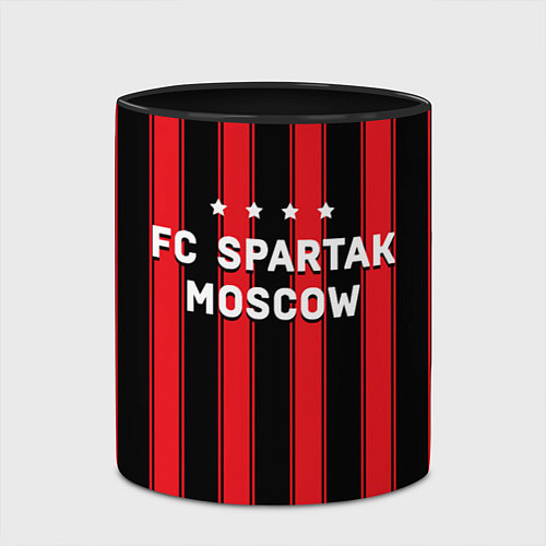 Кружка цветная FC Spartak Moscow 1922 / 3D-Белый + черный – фото 2