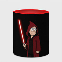 Кружка 3D Рик - тёмная сторона силы, цвет: 3D-белый + красный — фото 2