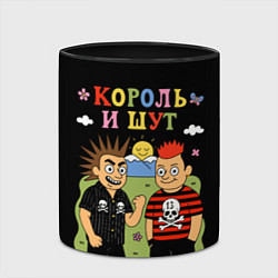 Кружка 3D Король и Шут, мультяшный стиль, цвет: 3D-белый + черный — фото 2