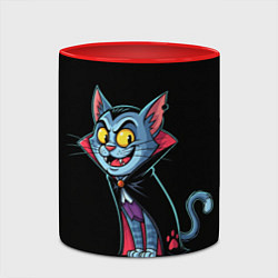 Кружка 3D Котодракула, цвет: 3D-белый + красный — фото 2