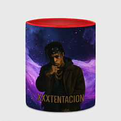 Кружка 3D XXXTentacion - кулак, цвет: 3D-белый + красный — фото 2