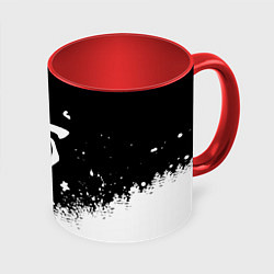 Кружка 3D Doom winter wild, цвет: 3D-белый + красный