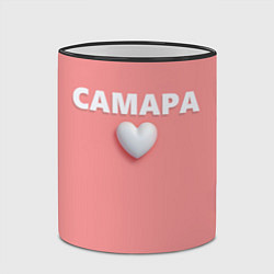 Кружка 3D Самара сердце, цвет: 3D-черный кант — фото 2
