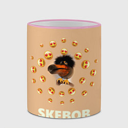 Кружка 3D Мем скебоб и смайлики, цвет: 3D-розовый кант — фото 2
