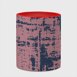 Кружка 3D Текстура с потертостями сине-розовая, цвет: 3D-белый + красный — фото 2