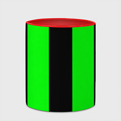 Кружка 3D Color black green, цвет: 3D-белый + красный — фото 2