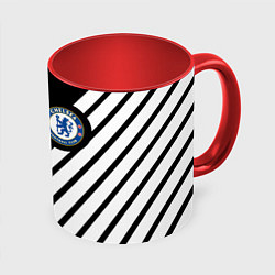 Кружка цветная Chelsea geometry sport