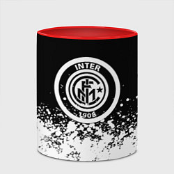 Кружка 3D Inter краски, цвет: 3D-белый + красный — фото 2