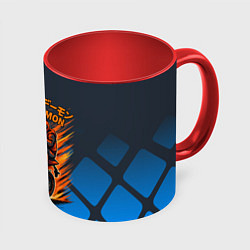 Кружка 3D Speed demon байкер, цвет: 3D-белый + красный