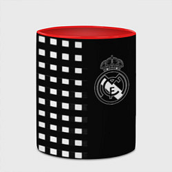 Кружка 3D Real Madrid клетка, цвет: 3D-белый + красный — фото 2