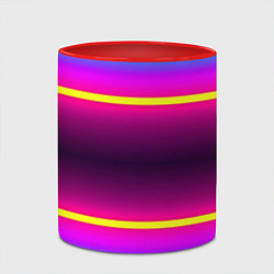 Кружка 3D Color neon, цвет: 3D-белый + красный — фото 2