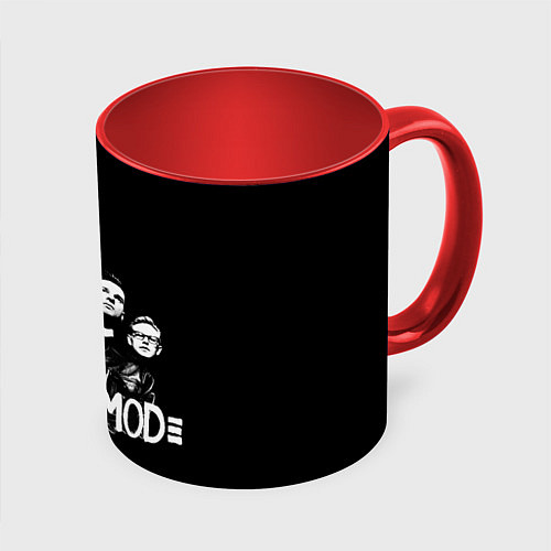 Кружка цветная Depeche Mode Violator / 3D-Белый + красный – фото 1