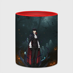 Кружка 3D Вампир Сон Джин-Ву - Поднятие уровня в одиночку ан, цвет: 3D-белый + красный — фото 2