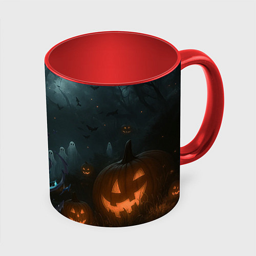 Кружка цветная Вампир Сон Джин-Ву - Поднятие уровня в одиночку ан / 3D-Белый + красный – фото 1