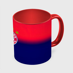 Кружка 3D Бавария Мюнхен градиент, цвет: 3D-белый + красный