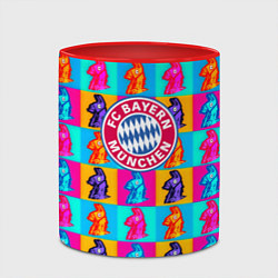 Кружка 3D Fortnite x Bayern, цвет: 3D-белый + красный — фото 2