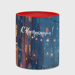 Кружка 3D С наступающим новым годом, цвет: 3D-белый + красный — фото 2