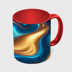 Кружка 3D Сплавы разноцветные, цвет: 3D-белый + красный