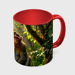 Кружка цветная Лесная обезьянка