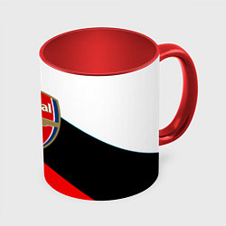 Кружка цветная Арсенал геометрия спорт