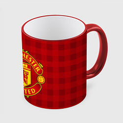 Кружка 3D Manchester United, цвет: 3D-красный кант