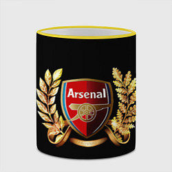 Кружка 3D Arsenal, цвет: 3D-желтый кант — фото 2