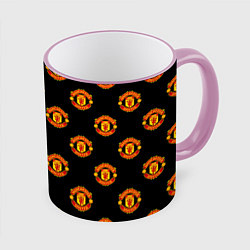 Кружка цветная Manchester United Pattern