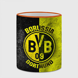 Кружка 3D Borussia Dortmund, цвет: 3D-оранжевый кант — фото 2