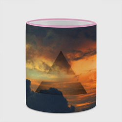 Кружка 3D 30 seconds to mars, цвет: 3D-розовый кант — фото 2