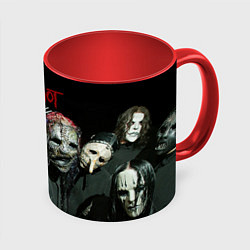 Кружка 3D Slipknot, цвет: 3D-белый + красный