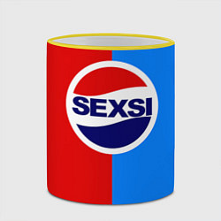 Кружка 3D Sexsi Pepsi, цвет: 3D-желтый кант — фото 2