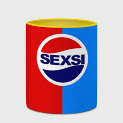 Кружка 3D Sexsi Pepsi, цвет: 3D-белый + желтый — фото 2