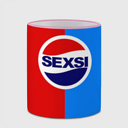 Кружка 3D Sexsi Pepsi, цвет: 3D-розовый кант — фото 2