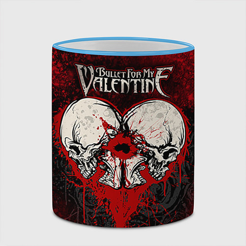 Кружка цветная BFMV: Duo Skulls / 3D-Небесно-голубой кант – фото 2