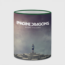 Кружка 3D Imagine Dragons: Night Visions, цвет: 3D-зеленый кант — фото 2
