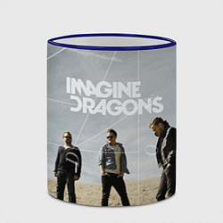 Кружка 3D Imagine Dragons: Boys, цвет: 3D-синий кант — фото 2