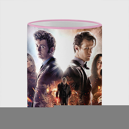 Кружка цветная Doctor Who: Heritage / 3D-Розовый кант – фото 2