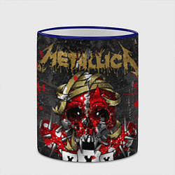 Кружка 3D Metallica XXX, цвет: 3D-синий кант — фото 2