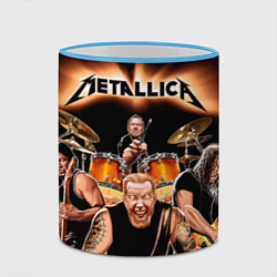 Кружка 3D Metallica Band, цвет: 3D-небесно-голубой кант — фото 2