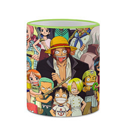 Кружка 3D One Piece, цвет: 3D-светло-зеленый кант — фото 2