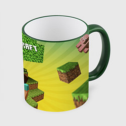 Кружка 3D Minecraft Tree, цвет: 3D-зеленый кант