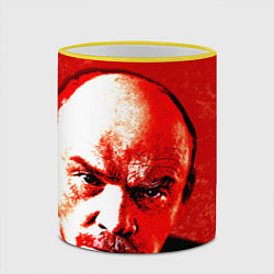 Кружка 3D Red Lenin, цвет: 3D-желтый кант — фото 2