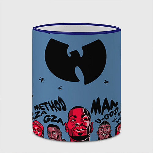 Кружка цветная Wu-Tang Clan: Method Man / 3D-Синий кант – фото 2