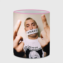 Кружка 3D Eminem: I am Rap, цвет: 3D-розовый кант — фото 2