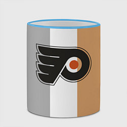 Кружка 3D Philadelphia Flyers, цвет: 3D-небесно-голубой кант — фото 2