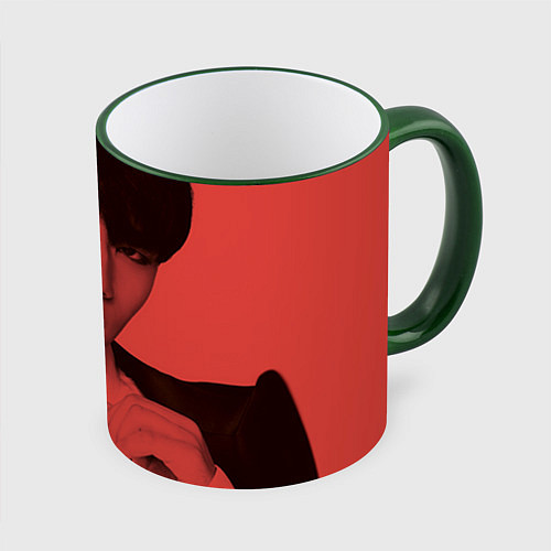 Кружка цветная Big bang: You Hoooo / 3D-Зеленый кант – фото 1