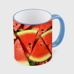 Кружка цветная Дольки арбуза
